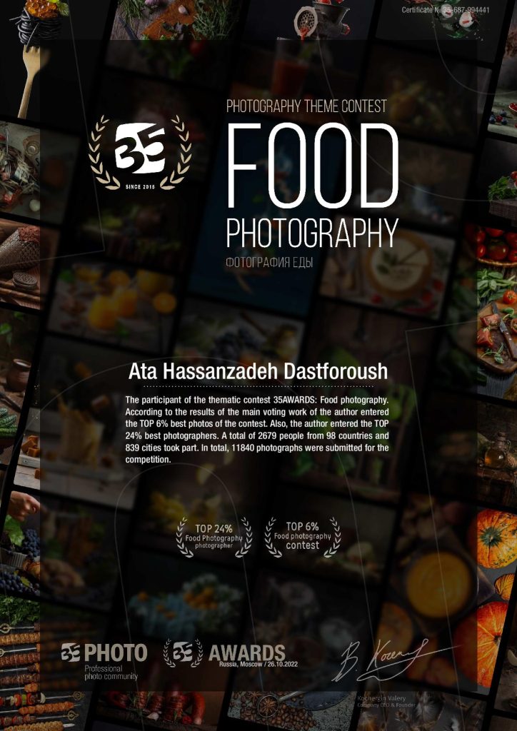 35awards Food Photography