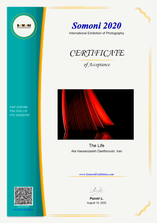 1st SOMONI 2020 INTERNATIONAL EXHIBITION OF PHOTOGRAPHY